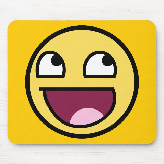 awesome /b face mouse pad (Front)