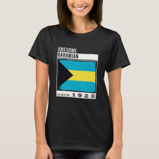 Awesome Bahamian Since 1923  Bahamian 99th Birthda T-Shirt