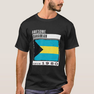 Awesome Bahamian Since 1980 Bahamian 42nd Birthda T-Shirt