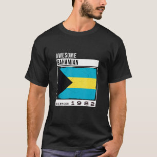 Awesome Bahamian Since 1982 Bahamian 40th Birthda T-Shirt