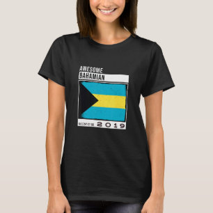 Awesome Bahamian Since 2019 Bahamian 3rd Birthday T-Shirt