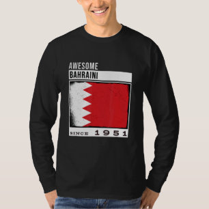 Awesome Bahraini Since 1951 Bahraini 71st Birthda T-Shirt