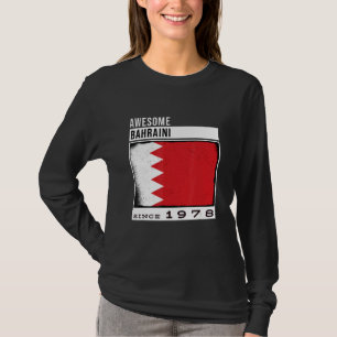 Awesome Bahraini Since 1978  Bahraini 44th Birthda T-Shirt