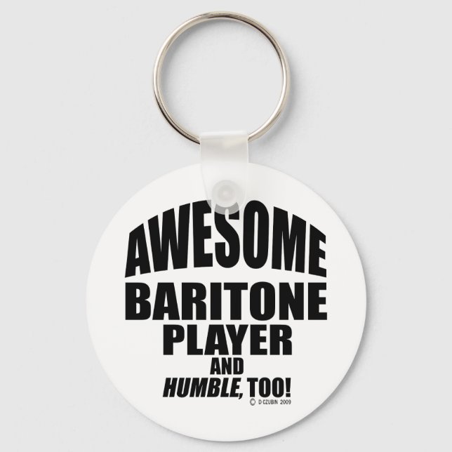 Awesome Baritone Player Key Ring (Front)