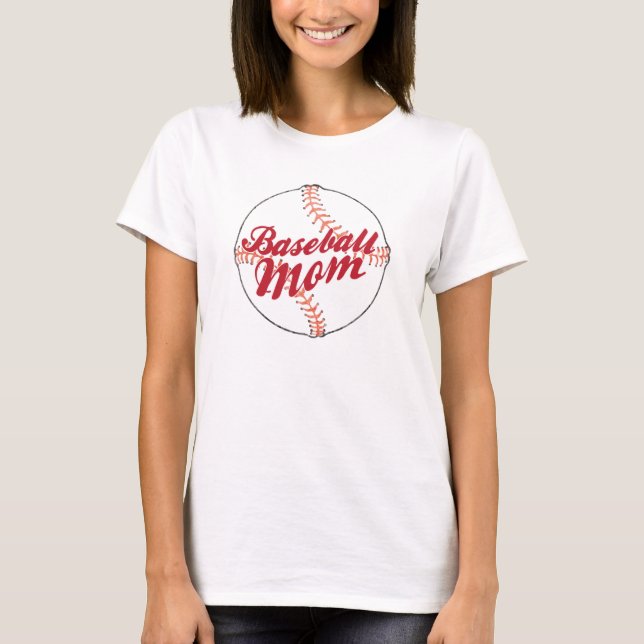 Awesome Baseball Mum Baseball Ball T-Shirt (Front)