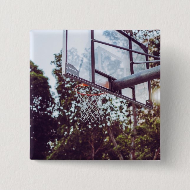 Awesome Basketball Artwork 15 Cm Square Badge (Front)