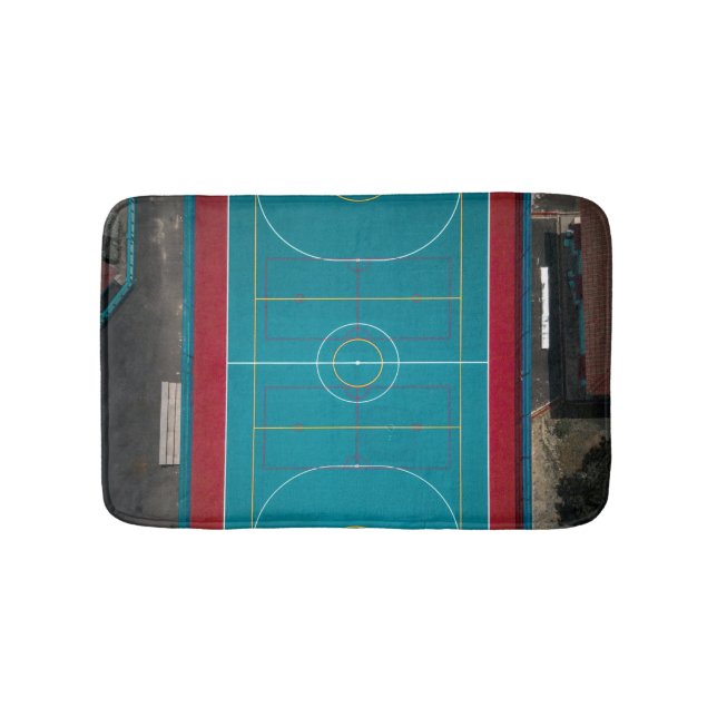 Awesome Basketball Artwork Bath Mat (Front)