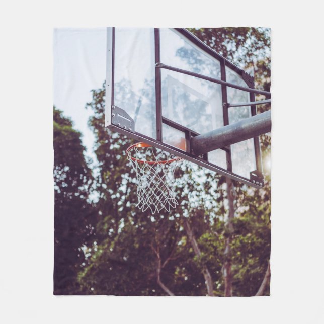 Awesome Basketball Artwork Fleece Blanket (Front)