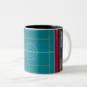Awesome Basketball Artwork Two-Tone Coffee Mug