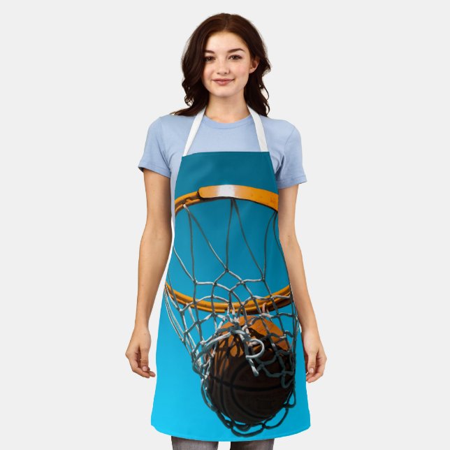Awesome Basketball Design Apron (Worn)