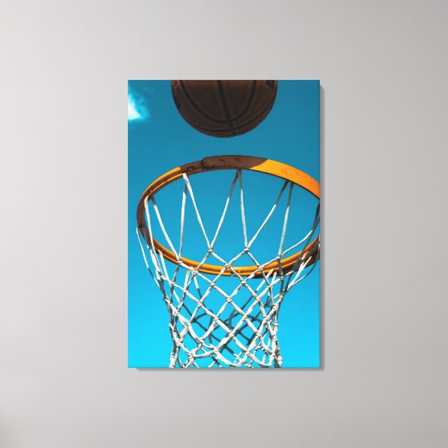 Awesome Basketball Gift Canvas Print (Front)