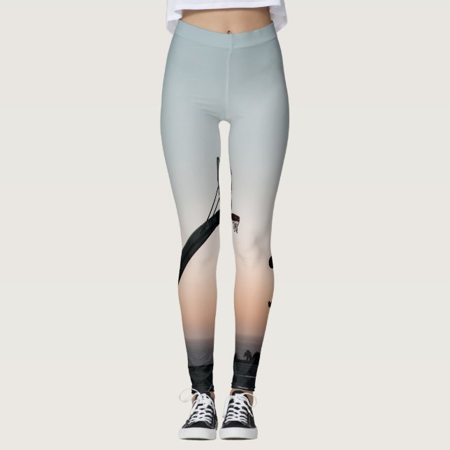 Awesome Basketball Hoop Leggings (Front)