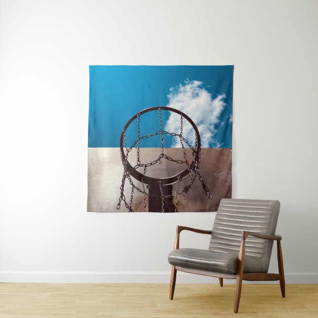 Awesome Basketball Tapestry (In Situ)