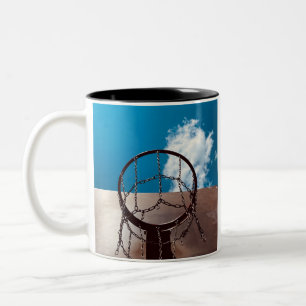 Awesome Basketball Two-Tone Coffee Mug