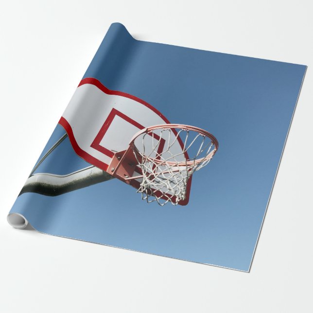 Awesome Basketball Wrapping Paper (Unrolled)