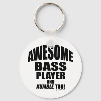Awesome Bass Player Key Ring
