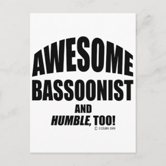 Awesome Bassoonist Postcard
