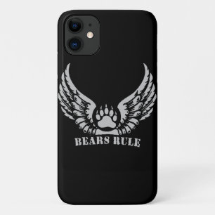 Awesome Bear Pride Bears Rule Angel Wings Bear Paw Case-Mate iPhone Case