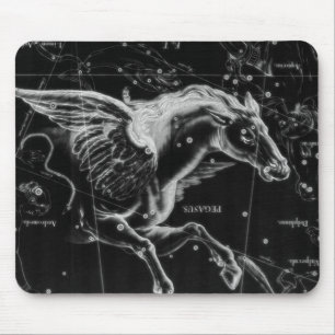 awesome beautiful mystic flying wings horse mouse pad