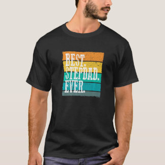 Awesome BEST STEPDAD EVER Retro Graphic T-Shirt