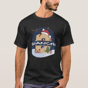 Awesome Bianchi Name w Santa Hat in Xmas Theme Chr T-Shirt