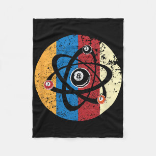 Awesome Billiards Ball Atom Science Pool Player Sc Fleece Blanket
