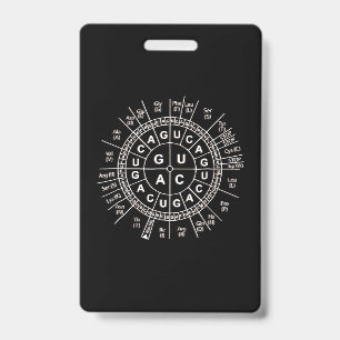 awesome biology genetic code sun  science humor ID badge