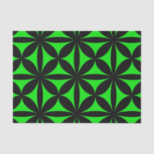Awesome Black and Green Modern / Retro Print  Tissue Paper