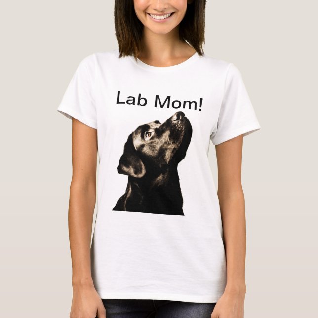Awesome Black Labrador Retriever T-Shirt (Front)