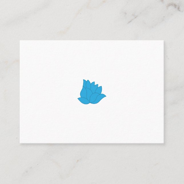 awesome blue colour clip art Design Place Card (Front)