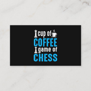 Awesome Board Game - Cup Of Coffee Game Of Chess Enclosure Card