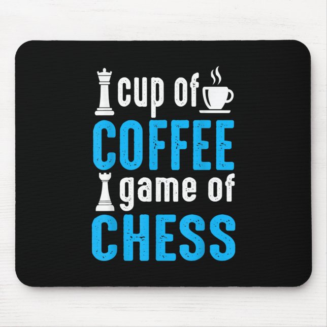 Awesome Board Game - Cup Of Coffee Game Of Chess Mouse Pad (Front)