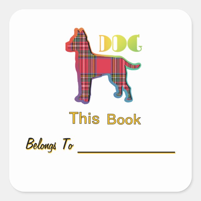  AWESOME Book Personalise Kids Bookplate Sticker (Front)