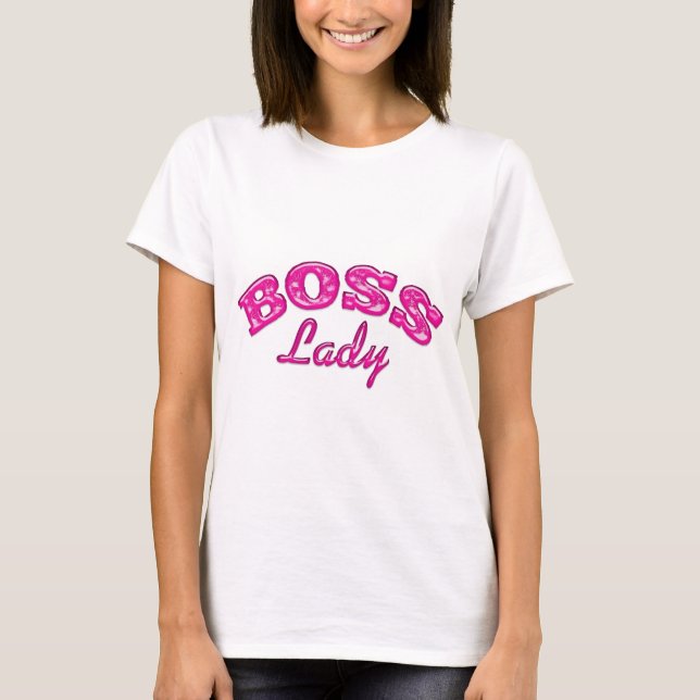Awesome Boss Lady Entrepreneur Design T-Shirt (Front)