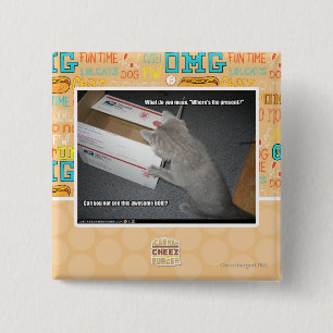 Awesome Box 15 Cm Square Badge