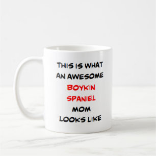awesome boykin spaniel mum coffee mug
