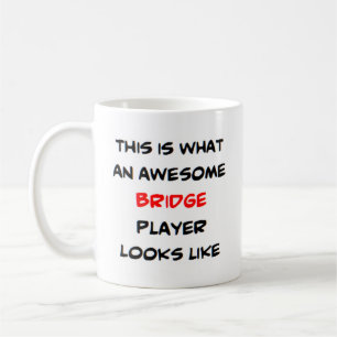 awesome bridge player coffee mug