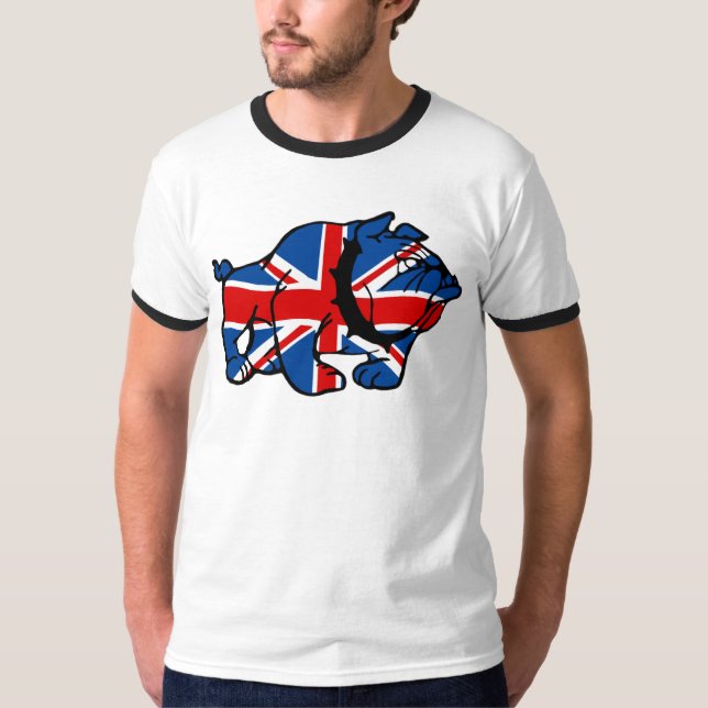 Awesome British Bulldog T-Shirt (Front)