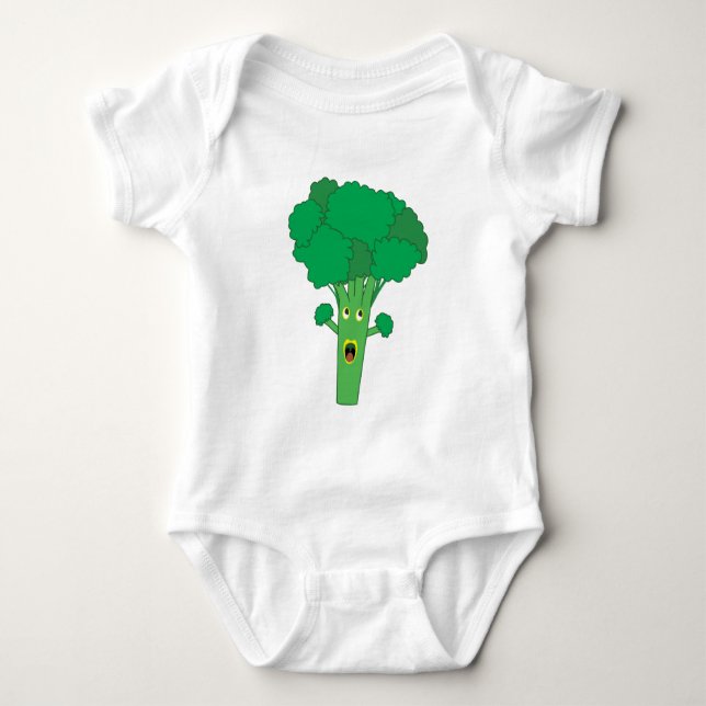 Awesome Broccoli Baby Bodysuit (Front)