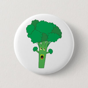 Awesome Broccoli Funny Vegetable 6 Cm Round Badge