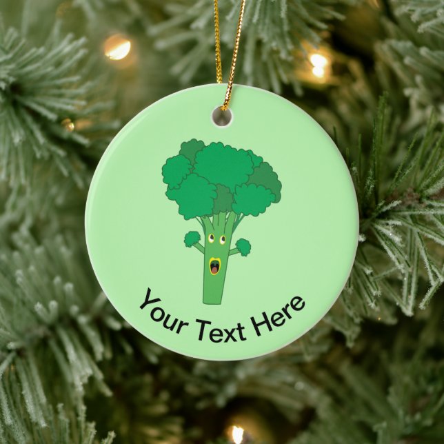 Awesome Broccoli Funny Vegetable Ceramic Tree Decoration (Tree)