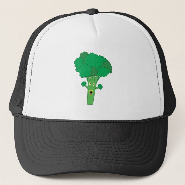 Awesome Broccoli Funny Vegetable Trucker Hat (Front)