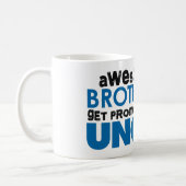 Awesome Brother get Promoted to Uncle Coffee Mug (Left)