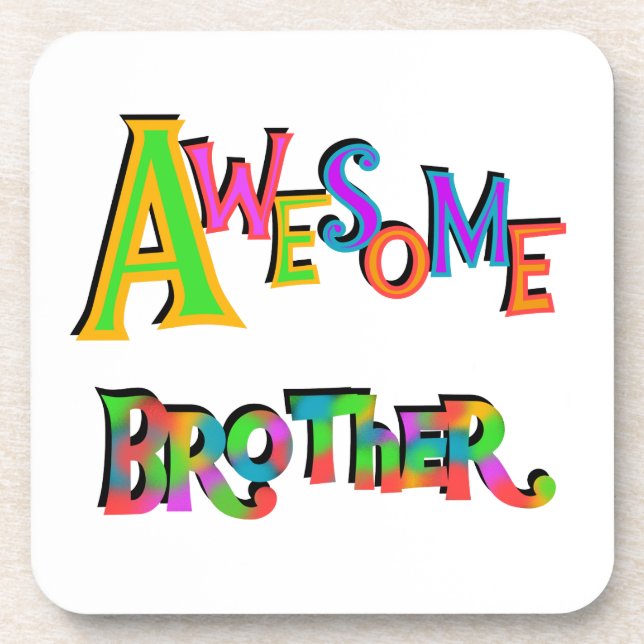 Awesome Brother T-shirts and Gifts Coaster (Front)