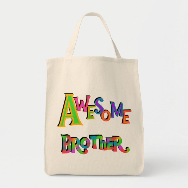Awesome Brother T-shirts and Gifts Tote Bag (Front)