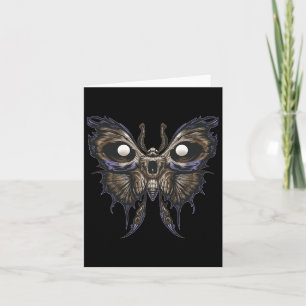 Awesome Butterfly Skull - Spooky Halloween Rock By Card