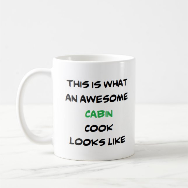 awesome cabin cook coffee mug (Left)