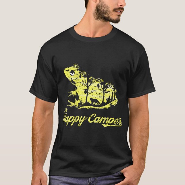 Awesome Camping Outdoors Life For Frog Fanatics T-Shirt (Front)