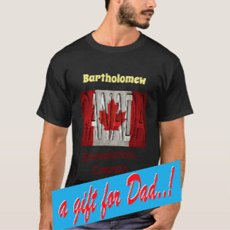 Awesome Canada Flag Name T-Shirt