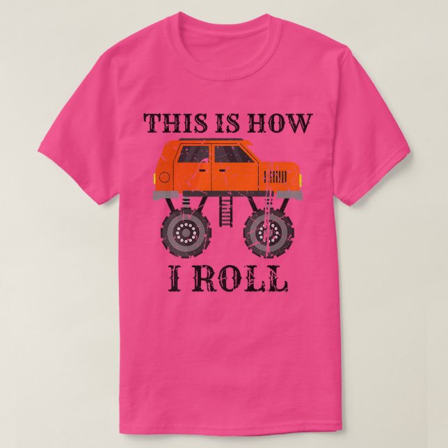 Awesome Car Truckers Cool Monster Truck This Is Ho T-Shirt (Design Front)